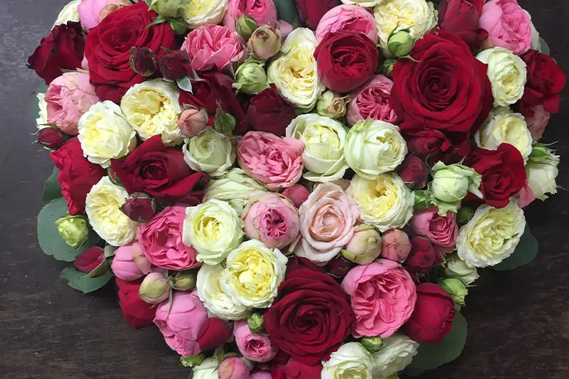 Rosenherz für die Hochzeit